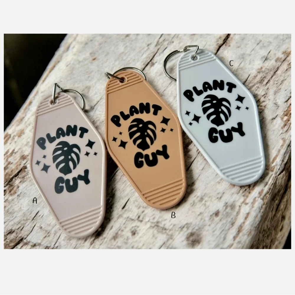 Retro Motel-Style Plant Keychains 8 Styles to Choose From! Multicolor - Picture 6 of 8